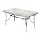 Flash Furniture Tory 35in. x 59in. Rect Patio Tbl w/Tempered Glass Top w/Umbrella Hole and Steel Tube Frame in Slvr TLH-SC-094L-SV-GG - alternate 3